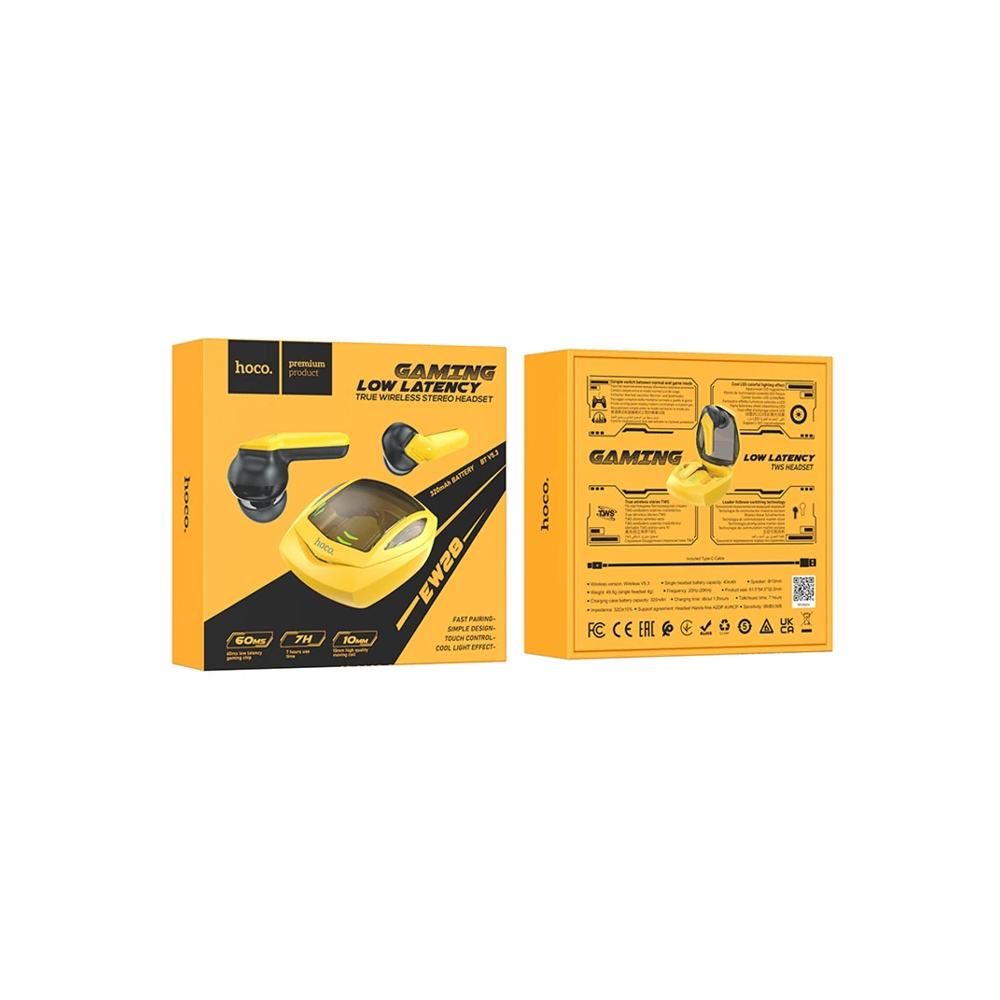 Hoco EW28 Bluetooth 5.3 Magic True Wireless Gaming TWS Bluetooth Kulak