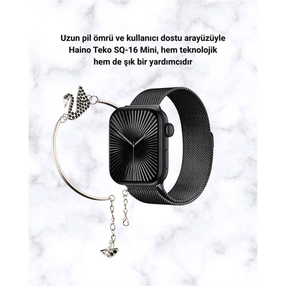 SQ-16 Mini Series 10 – Dokunmatik Akıllı Saat | Kalp Ritmi SpO2 Uyku T