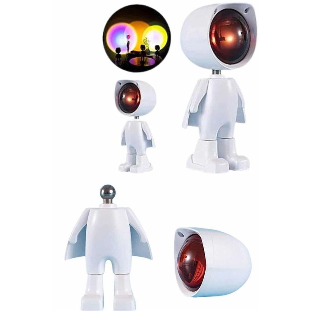 Projeksiyon Güneş Lambası Astronot Gün Batımı Projektör LED Işıklı