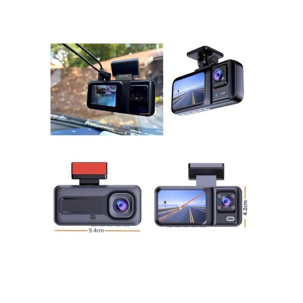 Ön ve Arka Kameralı 2 İnç 1080P Full HD DVR Araç İçi Ekran
