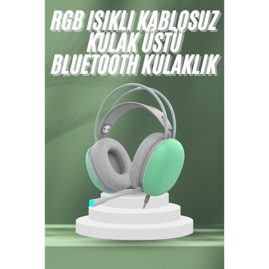 Unısex Yüksek Ses Kaliteli Yumuşak Kılıflı Kablosuz Kulak Üstü Bluetoo
