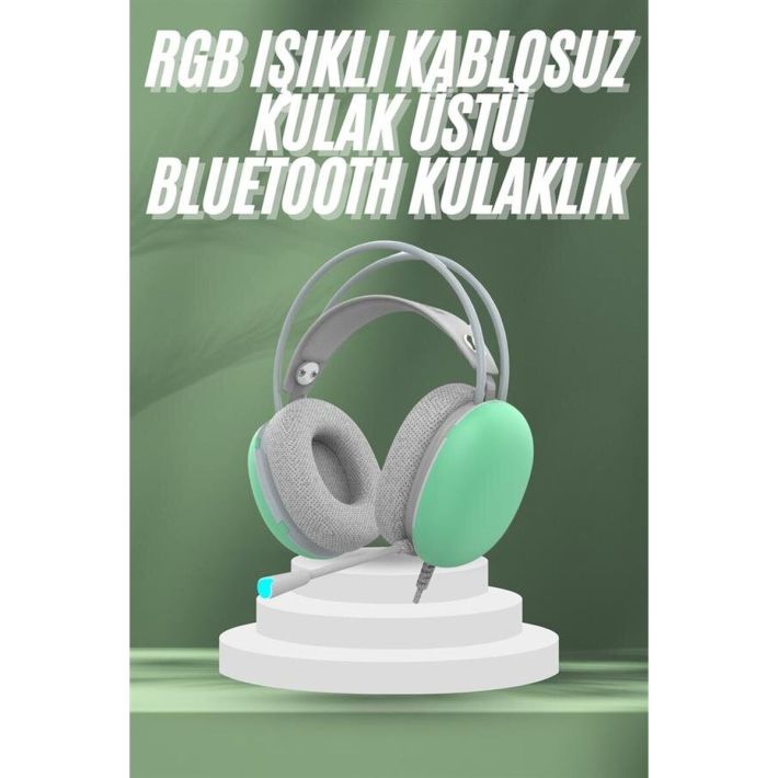 Unısex Yüksek Ses Kaliteli Yumuşak Kılıflı Kablosuz Kulak Üstü Bluetoo