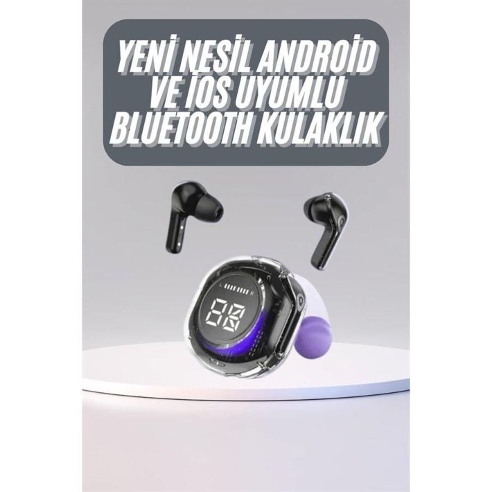Kulak İçi Bluetooth Kulaklık ANC ENC Özellikli Şarj Göstergeli Kablosu
