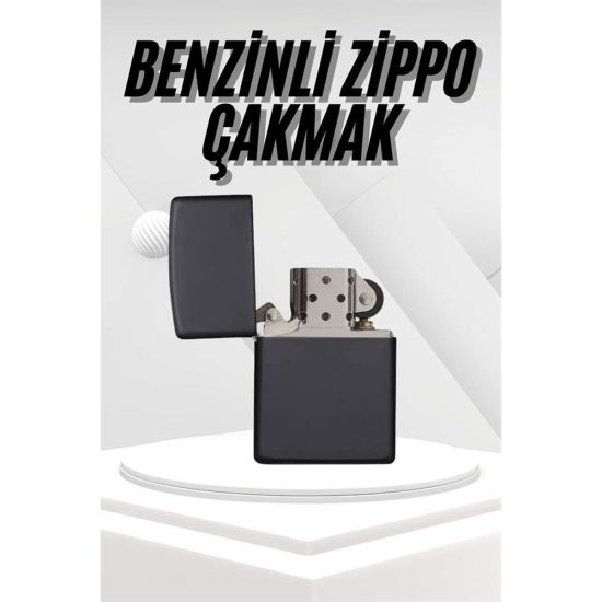 Hediyelik Zarif Model Siyah Benzinli Çakmak