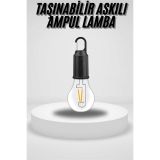 Taşınabilir Askılı Ampul Kamp Lambası Askılı Type-C Şarjlı Bahçe Lamba