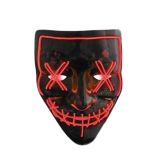 Hallowen Parti Maskesi Neon Led Işıklı Maske 3 Modlu Cadılar Bayramı M