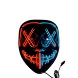 Hallowen Parti Maskesi Neon Led Işıklı Maske 3 Modlu Cadılar Bayramı M