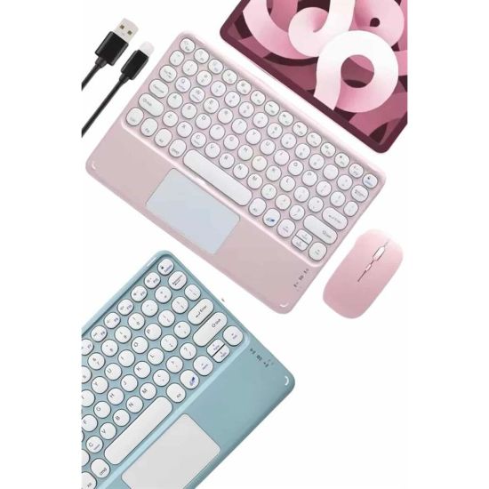Profesyonel Wifi Q Klavye Bluetooth Klavye Touchpad 10.8 Inç