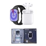 Akıllı Saat Gümüş Kasa Bluetooth Kulaklık Hediyeli Çok Fonksiyonlu İki