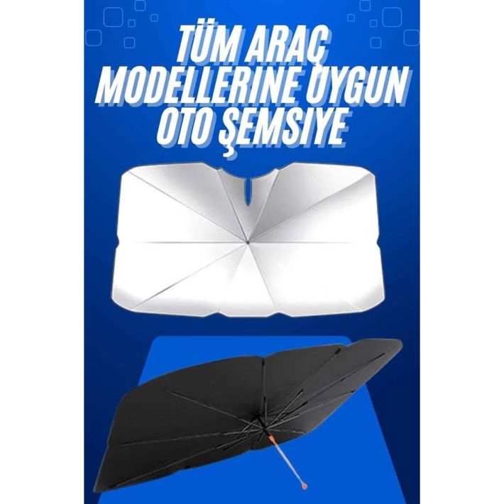 Taşınabilir Oto Cam Güneşliği Katlanabilir Tüm Araçlara Uyumlu Güneş G
