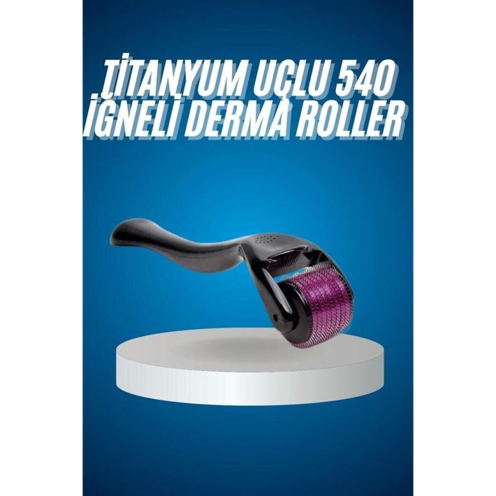 Titanyum Uçlu Derma Roller 540 İğneli 1 mm Gözenek Azaltıcı Akne İzler