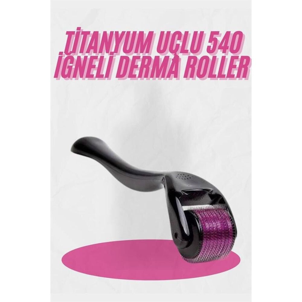 Dermaroller Titanyum 540 Iğneli 1 Mm Saç Kaş Sakal Serum Kullanıma Uyg