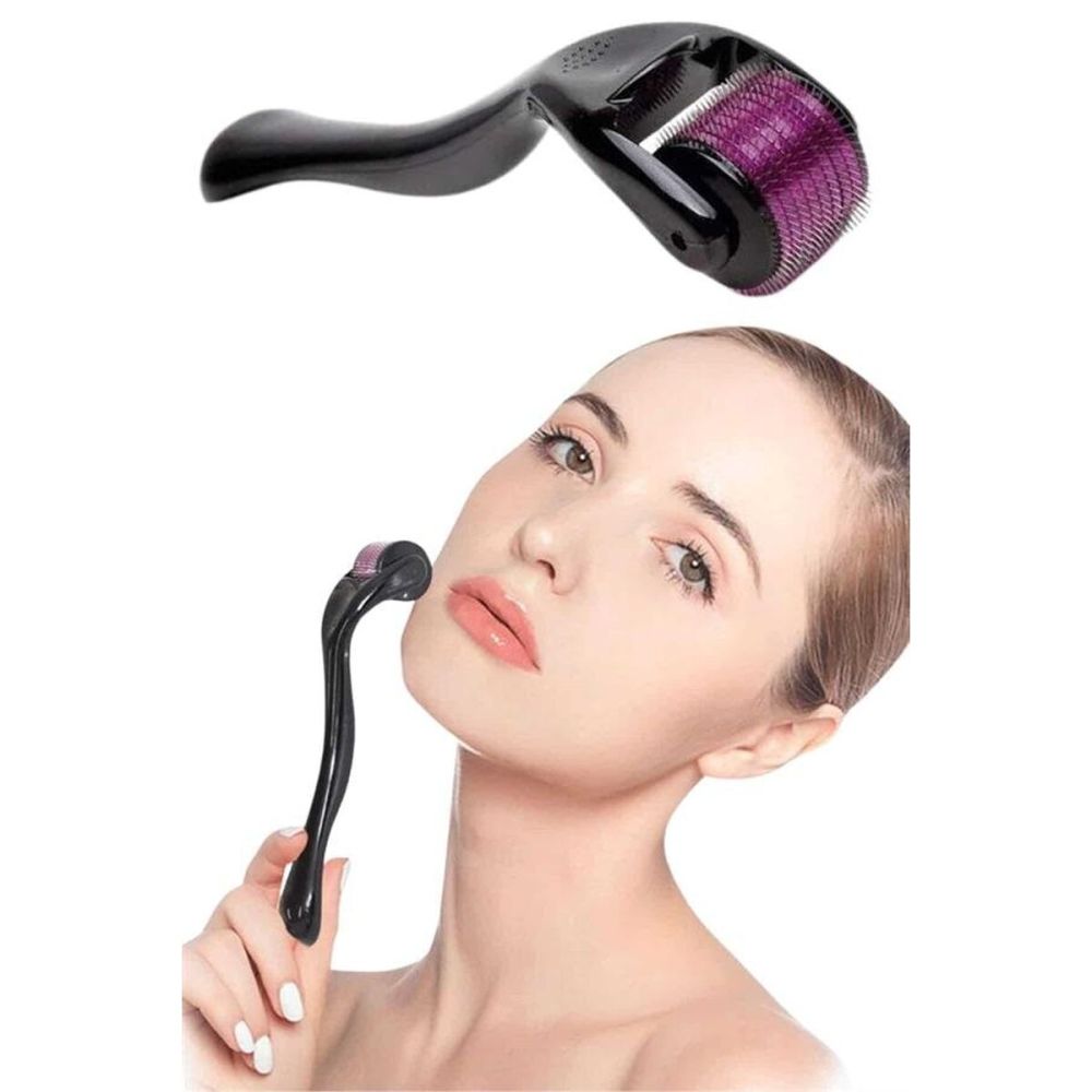 Dermaroller Titanyum 540 Iğneli 1 Mm Saç Kaş Sakal Serum Kullanıma Uyg