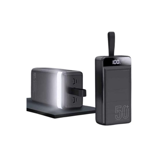 Powerbank 50.000 Mah Dijital Göstergeli Taşınabilir 4 Portlu Hızlı Pow