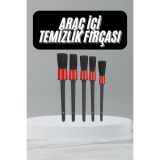 5 Adet Oto Detaylı Temizleyici Araç İçi Temizlik Fırça Seti Koltuk Döş