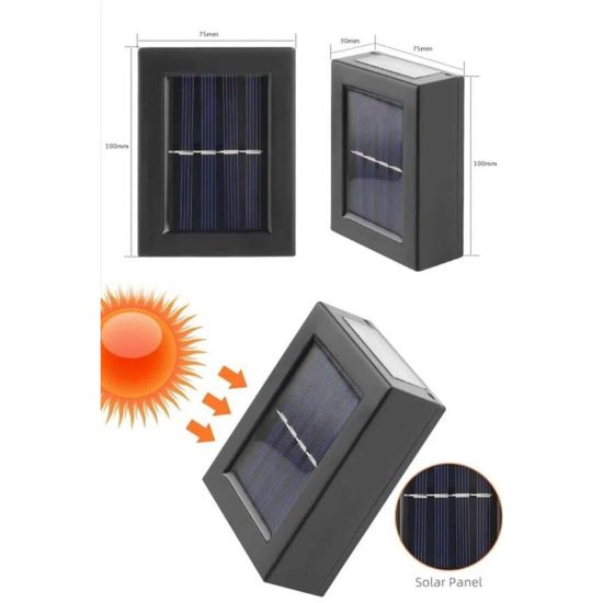 Solar Güneş Enerjili Çift Taraflı Duvar Lambası Çift Taraflı Duvar Lam