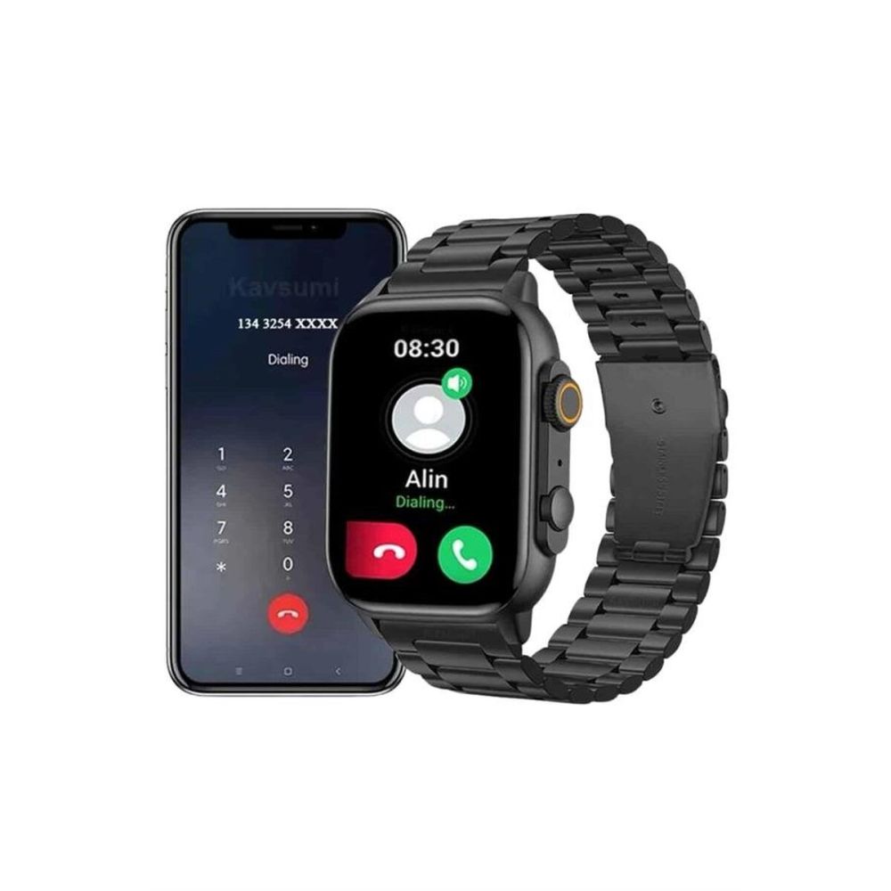 Akıllı Saat Arama Konuşma GPS ve NFC Özelliği 3 Kordonlu Amoled Ekran