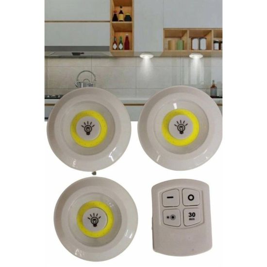 Kablosuz Pilli Işıldak Masa Lambası Mutfak Tezgah Altı Banyo Dolabı Do