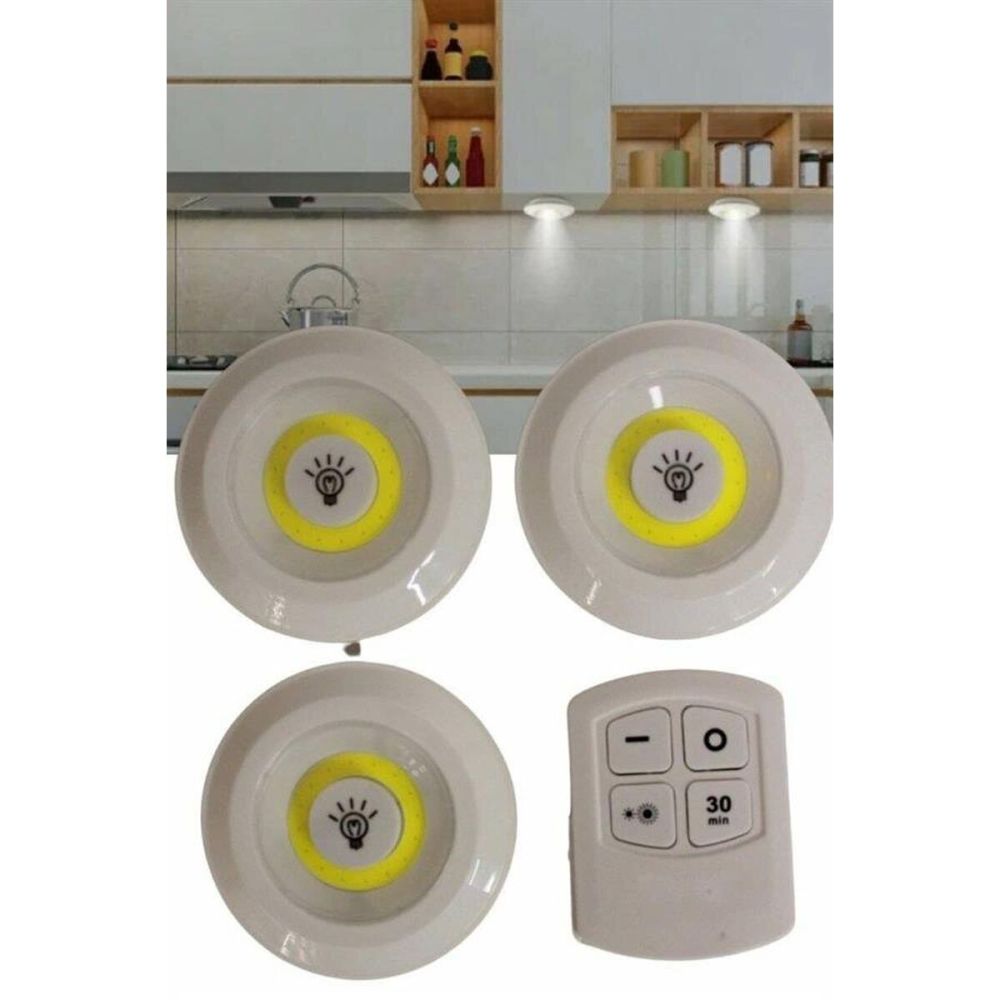 Kablosuz Pilli Işıldak Masa Lambası Mutfak Tezgah Altı Banyo Dolabı Do