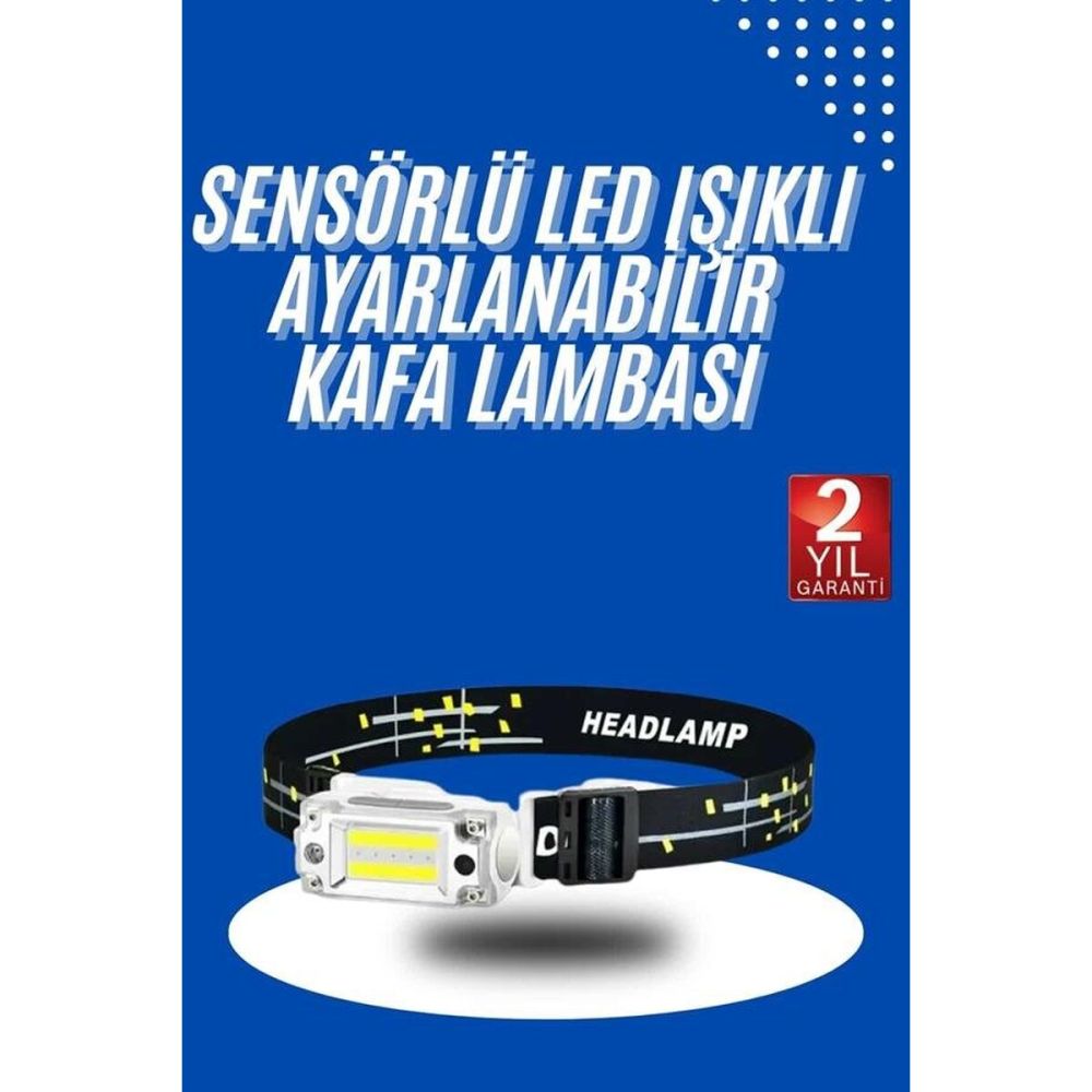 Kafa Lambası Su Geçirmez Kafa Feneri 3 Mod Aydınlatma