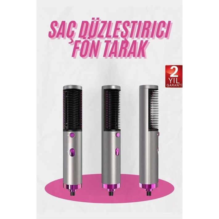 Fön Tarak Düzleştirici Seramik Kaplama Fön Makinesi Saç Kurutma