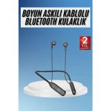 Boyun Bantlı Kablolu Yüksek Ses Kaliteli Bluetooth Kulaklık Uzun Pil Ö