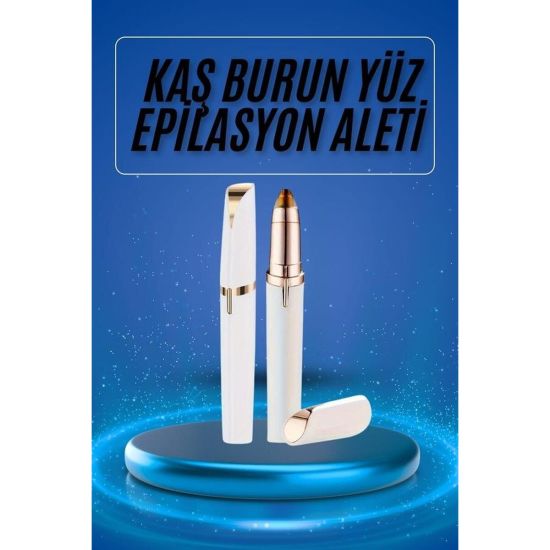 Kaş Bıyık Epilasyon Aleti İnce Uçlu Yüz Için Tüy Alıcı Pilli