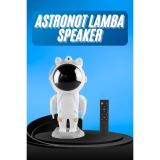 Gece Lambası Astronot Bluetooth Hoparlörlü Galaksi Işık Projektörü