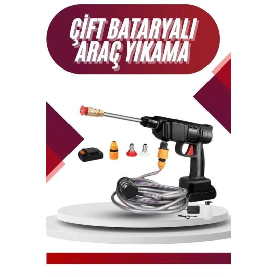 Oto Araba Yıkama Şarjlı Ve Yüksek Basınçlı Oto Yıkama Ve Sulama Tabanc