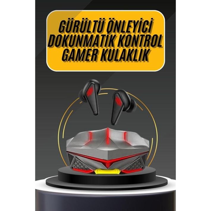 Bluetooth Kulaklık HD Ses Kaliteli Işıklı Metal Kasa Ios Android Uyuml