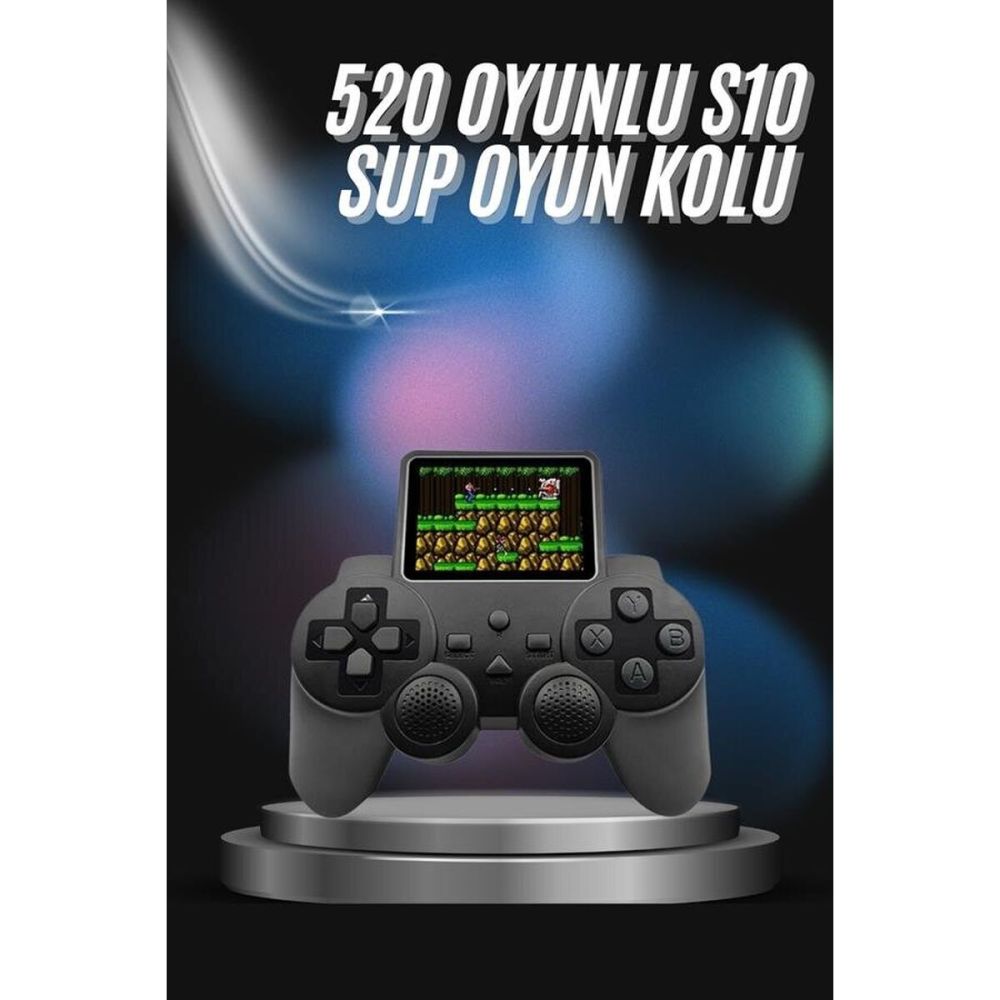 S10 Gamepad 520 Oyunlu Klasik Taşınabilir Retro Oyunlar Oyun Konsolu E