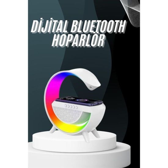 Bluetooth Hoparlör G Şekli Atmosfer Akıllı Rgb Lamba Wireless Kablosuz