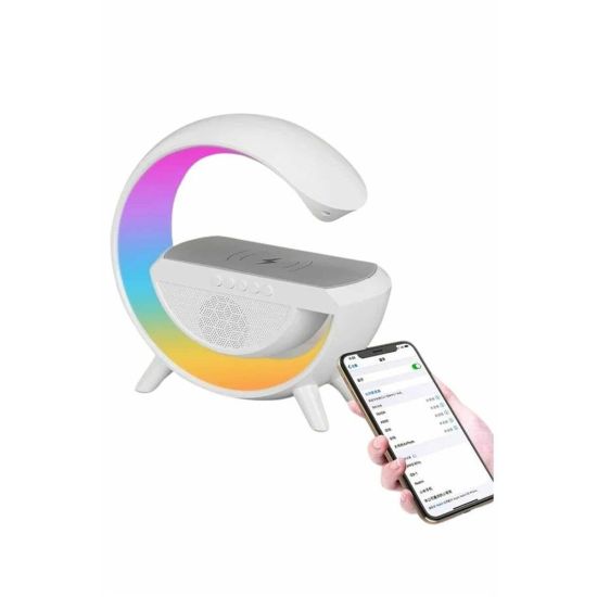 Bluetooth Hoparlör G Şekli Atmosfer Akıllı Rgb Lamba Wireless Kablosuz