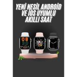 1.83 İnç Akıllı Saat Android ve İOS Uyumlu Çağrı Cevaplayabilen Adımsa