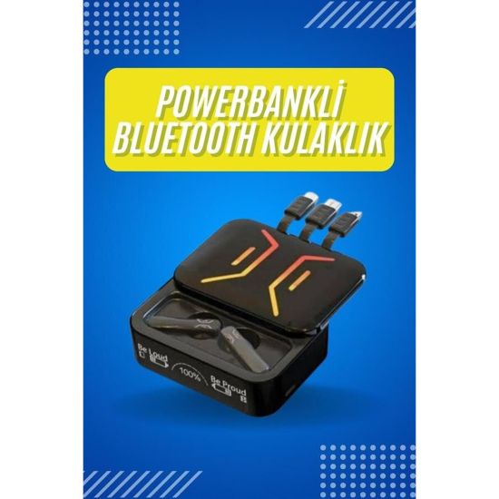 Gaming Bluetooth Kulaklık Dahili Powerbank Kablolu Düşük Gecikmeli Blu