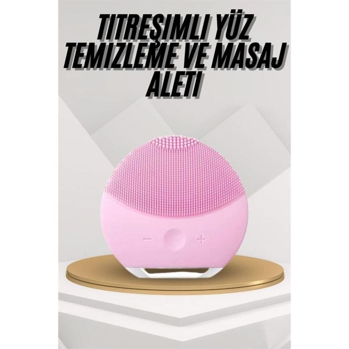 Hassas Ciltlere Özel Titreşimli Yüz Temizleme ve Masaj Aleti