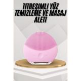 Hassas Ciltlere Özel Titreşimli Yüz Temizleme ve Masaj Aleti