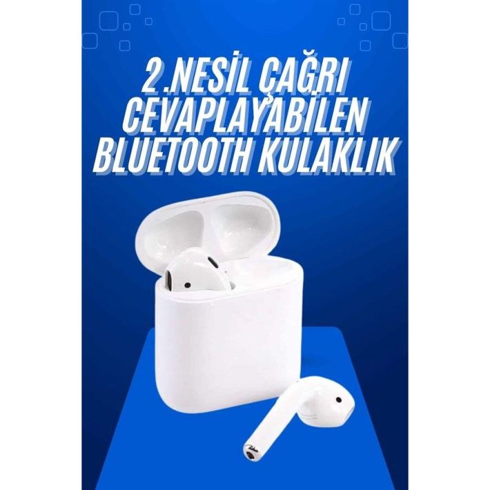 2025 Model Çağrı Cevaplayabilen Bluetooth Kulaklık Beyaz Dokunmatik Ko