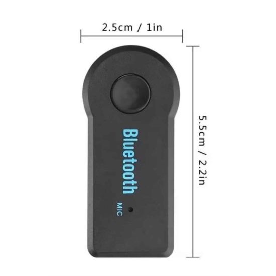 Yeni Nesil Bluetooth Aux Araç Kiti Siyah TV Tablet Telefon Araç Araba