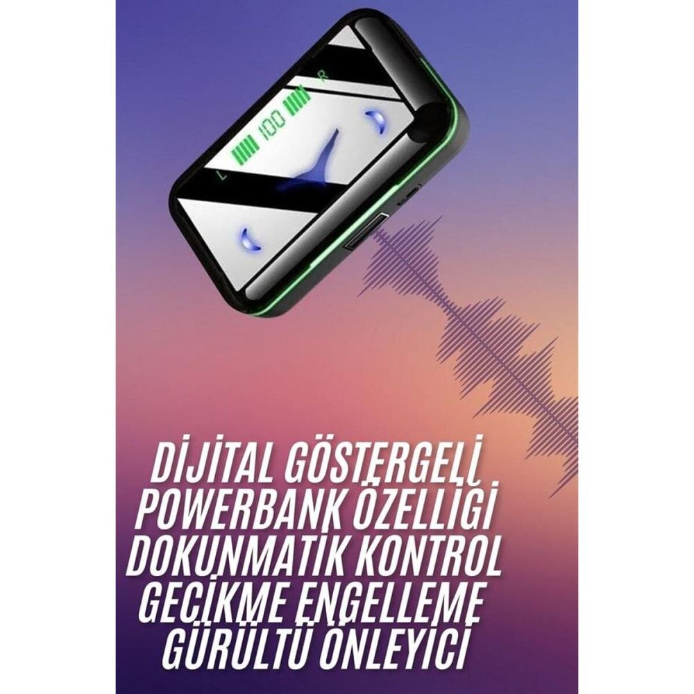 Extra Bass Kablosuz Kulaklık Işıklı Bluetooth Kulaklık Powerbank Özell