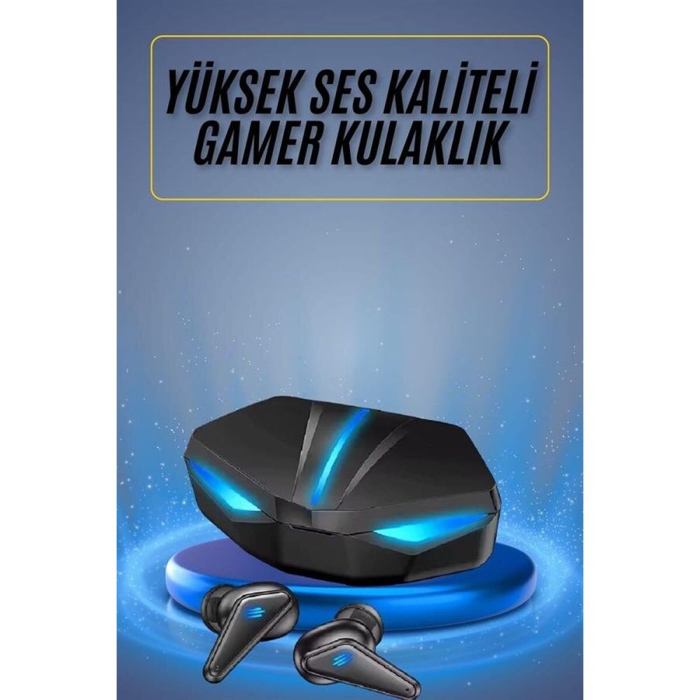Oyuncu Kulaklığı Mikrofonlu Kablosuz Gaming Kulaklık Powerban Yüksek S