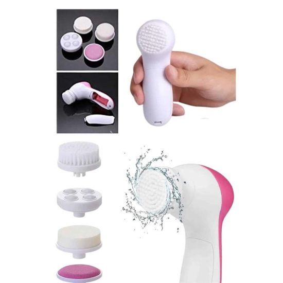 5 Başlıklı Cilt Temizleme Cihazı Ultra Kaliteli Yumuşak Kırşıklık Karş