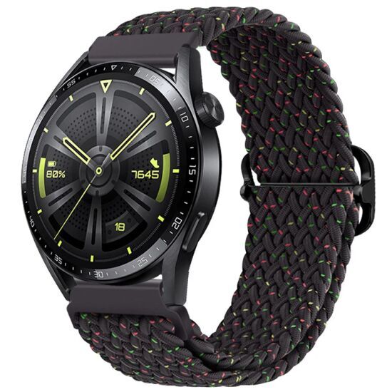 ALLY 22MM Gear S3 Watch 4 -Gt2 GT2E 46MM Japon Tokalı Elastik Kayış Ko