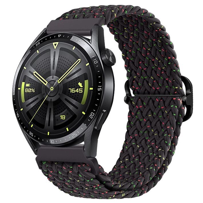 ALLY 22MM Gear S3 Watch 4 -Gt2 GT2E 46MM Japon Tokalı Elastik Kayış Ko
