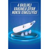 Siyah Nokta Temizleme Cihazı 4 Başlıklı Vakumlu Pilli Ölü Deri Arındır