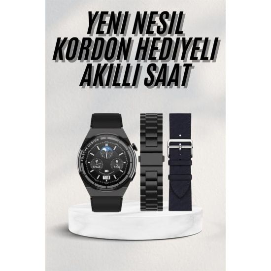 En Çok Tercih Edilen Akıllı Saat Amoled Ekran Nabız Sensörü GPS Uyumlu