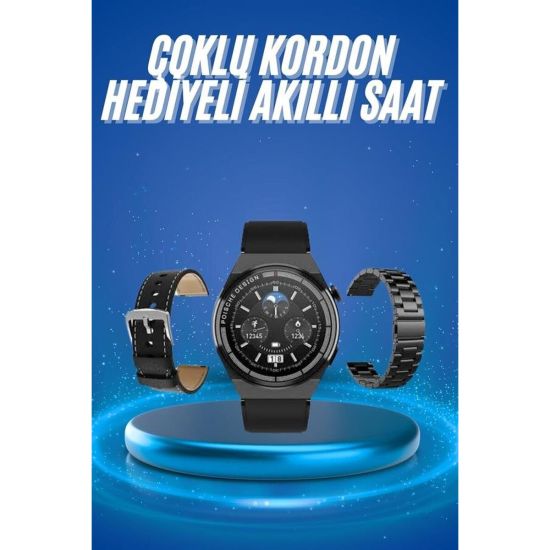 Çoklu Kordon Hediyeli Akıllı Saat Çağrı Cevaplama Müzik Dinleme Dokunm