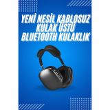 2025 Model Kulak Üstü Kablosuz Bluetooth Kulaklık Gürültü Azalta Uzun 