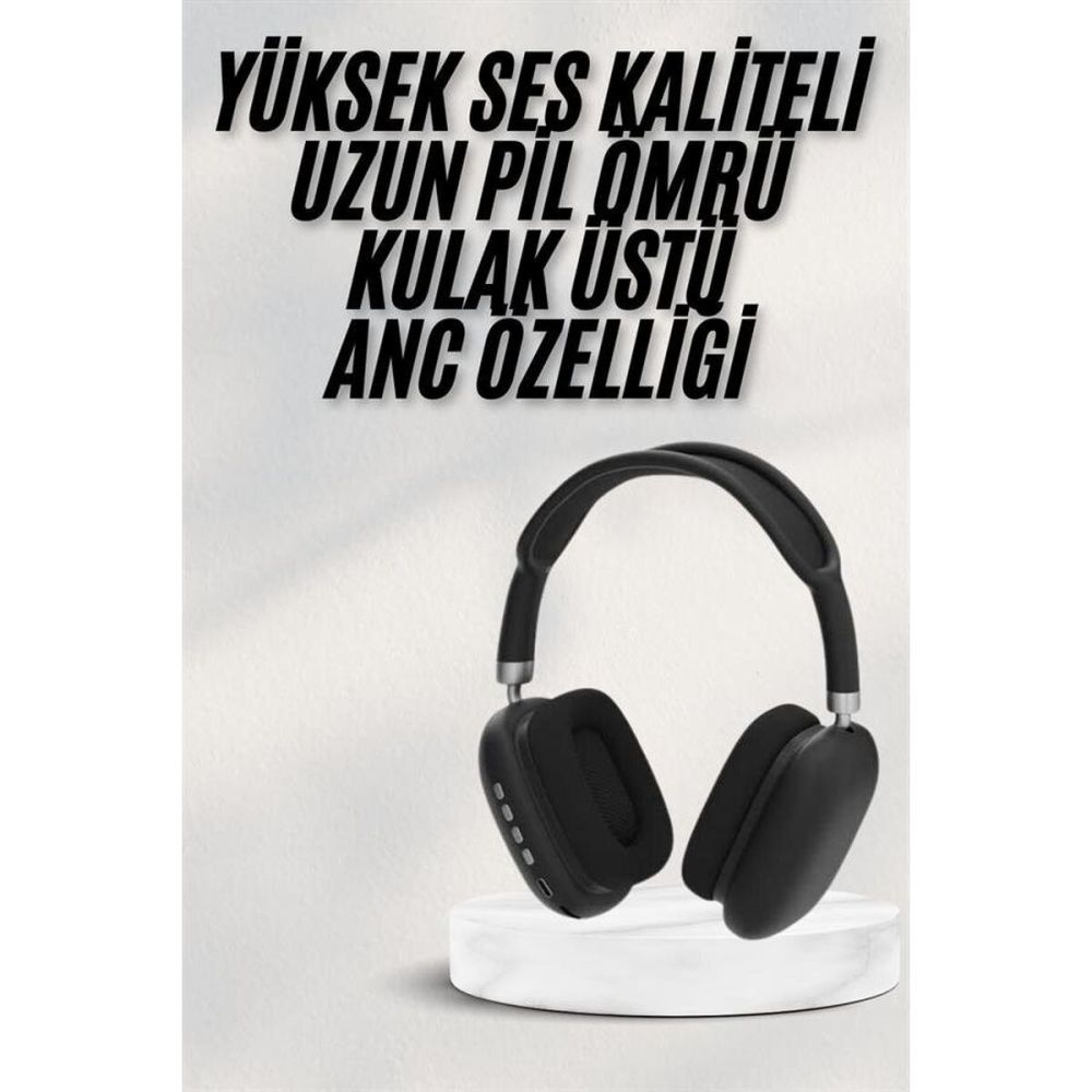 Yeni Nesil Bluetooth Kulaklık Kulak Üstü ANC Özelliği Yüksek Ses Kalit