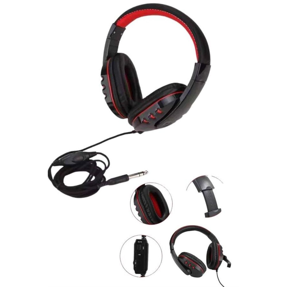 Mikrofonlu Gamer Kulaklık Oyuncu Kulaklığı Yüksek Ses Kaliteli Stereo 